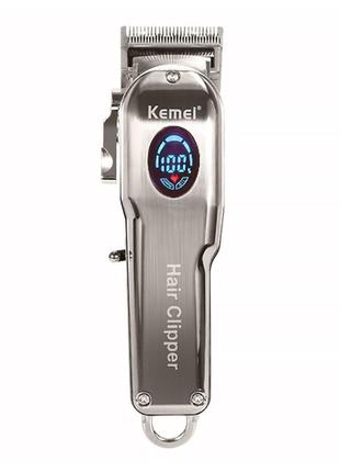 Машинка для стриження волосся kemei km-2002 з металевим корпус...