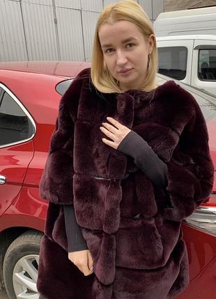 Шикарна шуба светр з натурального хутра