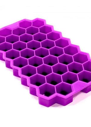 Силіконова форма для льоду cumenss стільники purple ємність дл...