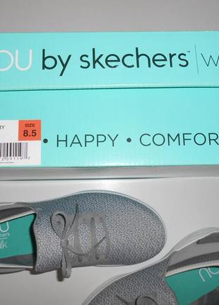 Летние женские кроссовки слипоны skechers us 8.5 eur 38.5 стелька 25.5 см2 фото