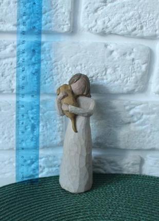 Willow tree angel of friendship door susan lordi angel en puppy статуетка колеккційна