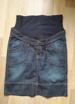 Юбка джинсовая для беременной h&amp;m, размер м