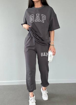 Женский спортивный прогулочный костюм двойка джокеры и футболка,жіночий спортивний костюм двійка джогери та футболка літній