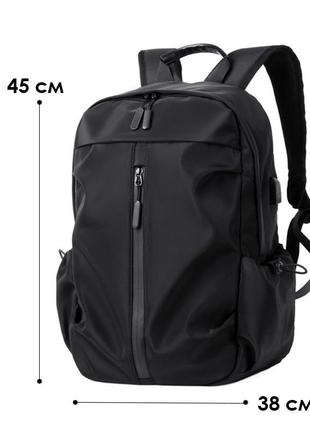 Рюкзак для ноутбука 16" lesko 3030 black 20-35l з usb-роз'ємом...6 фото