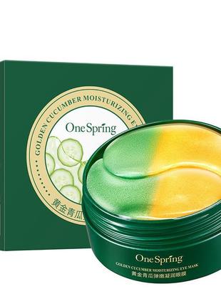 Гідрогелеві патчі з огірком one spring golden cucumber moistur...