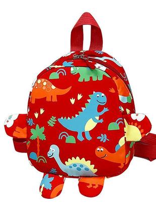 Дитячий рюкзак lesko a-1025 dinosaur red на одне відділення з ...