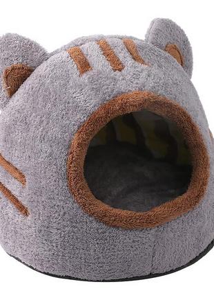 Будиночок лежанка для котів taotaopets 569902 bear house gray ...