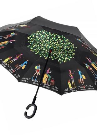 Парасолька lesko up-brella picasso зворотного додавання чудови...