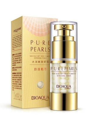 Крем з екстрактом перлів bioaqua pearl essentials eye serum дл...2 фото