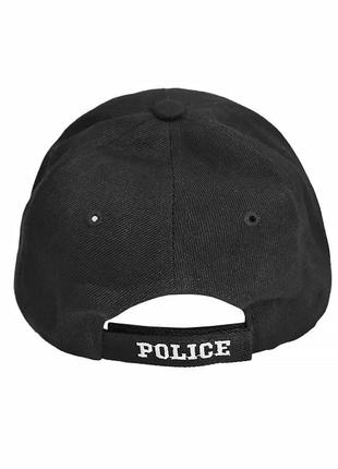 Бейсболка han-wild 101 police black з білим написом кепка чоло...2 фото