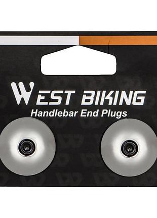 Заглушки на кермо west biking yp0804058 silver