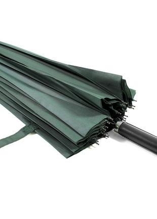 Механічний парасольку lesko t-1001 green 24 спиці однотонний а...3 фото