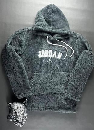 Худі ведмедик jordan сірий чоловічий