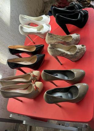 Женские босоножки 37 размер,туфли на каблуке, кожаные босоножки, летние туфли8 фото