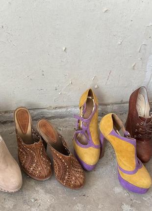 Женские босоножки 37 размер,туфли на каблуке, кожаные босоножки, летние туфли3 фото