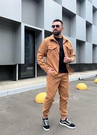 Комплект рубашка + штаны (микровельвет) мужской летний