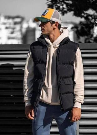 Жилетка gang (черный) теплая мужская