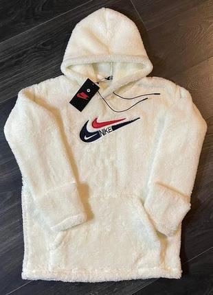 Худі ведмедик nike2 білий чоловічий