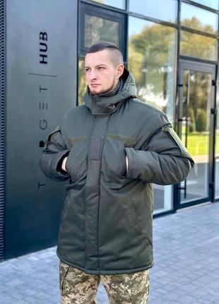 Зимовий бушлат олива