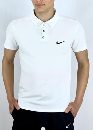 Футболка polo nike белая2 фото