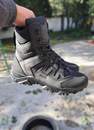 Такти зимові берці чорні армійські черевики військові зсу