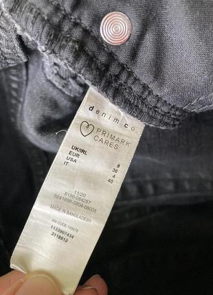 Denim co 8 s идеальная темная серая джинсовая мини юбка юбка7 фото