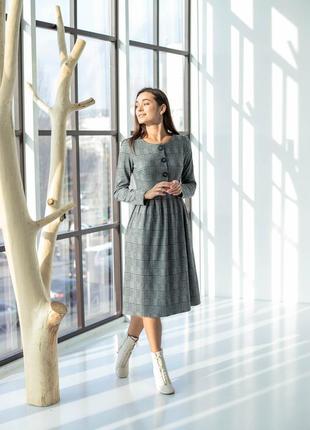 Гарне картате плаття "332" розміри 42,50.