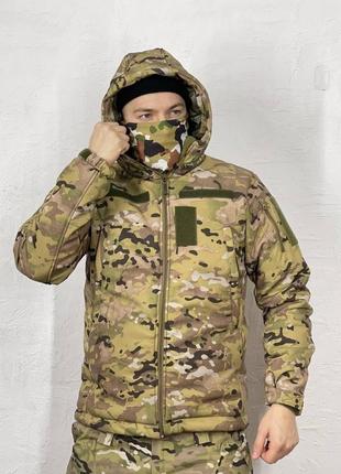 Тактична парка softshell мультикам армійська військова штурмов...