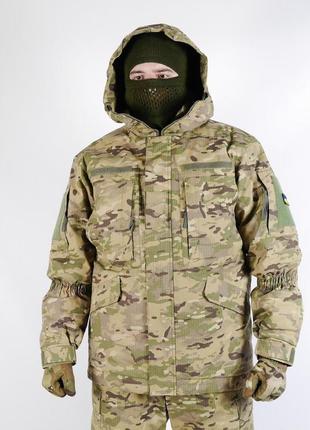 Зимовий бушлат тактичний військовий армійський мультикам