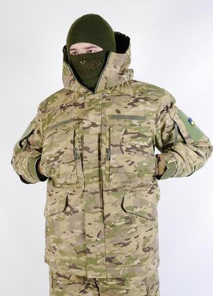 Зимовий бушлат тактичний військовий армійський мультикам4 фото
