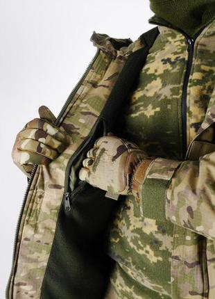 Зимовий бушлат тактичний військовий армійський мультикам5 фото