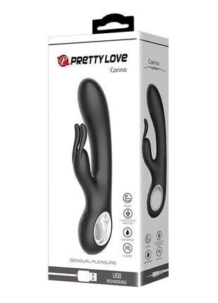 Ніжний, оксамитовий вібромасажер- кролик із кліторальною стиму...