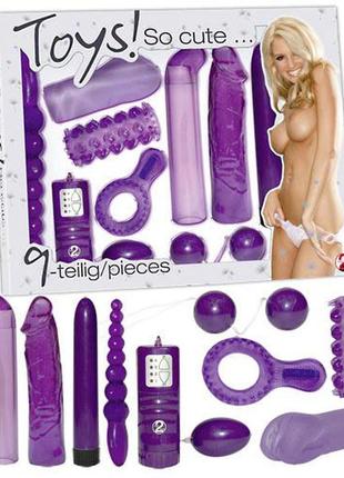 Набір інтимних іграшок, комплект секс іграшок для пари 9 товар...