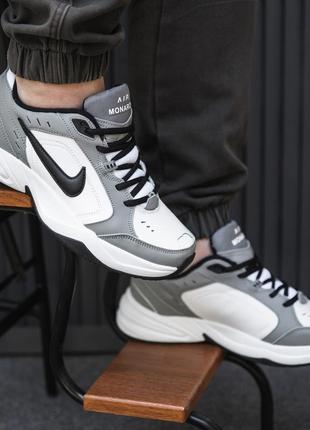 Nike air monarch iv (біло/сірі) термо2 фото