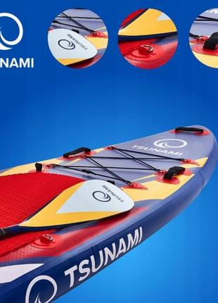 Надувна sup дошка tsunami 320 см із веслом bolt t074 фото