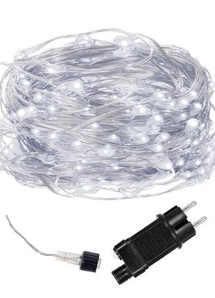 Гірлянда springos 10 м 100 led cl0079 cold white aiw якість