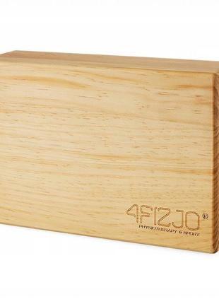 Блок для йоги 4fizjo деревянный 22 x 14.5 x 7.2 см 4fj0513