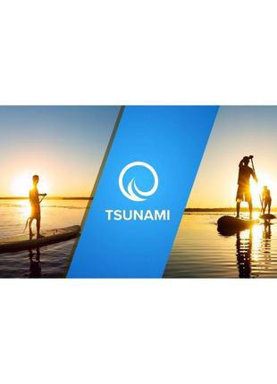 Надувная sup доска tsunami 350 см с веслом wave t032 фото
