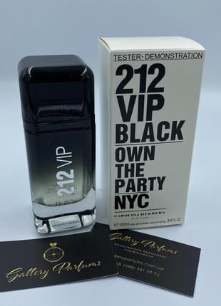 Духи тестер carolina herrera 212 vip black 100ml aiw w