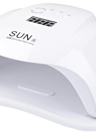 Лампа sun x54 white 54w uv/led для полімеризації white (5502)