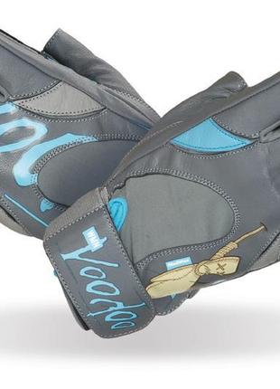 Рукавички для фітнесу madmax mfg-921 voodoo mid grey/light blue s