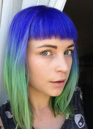 Neon blue, тимчасова синя фарба для волосся від directions1 фото