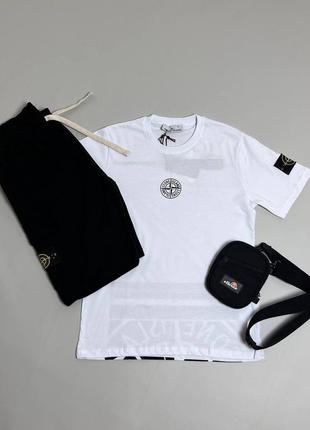 Шорти та футболка stone island1 фото