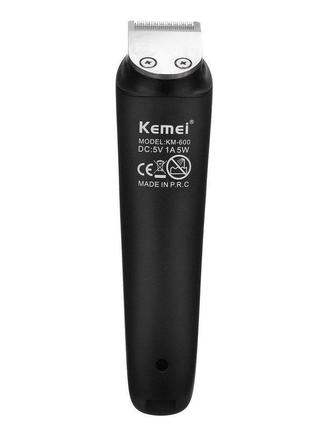 Машинка для стриження kemei km-600 11 в 1 black (5181)5 фото