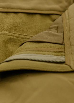 Утеплені тактичні штани eagle pa-01 soft shell на флісі olive ...9 фото