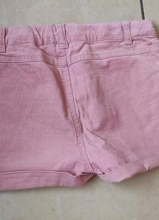 Класні шорти мікровільвет розові 6-7 років cotton4 фото