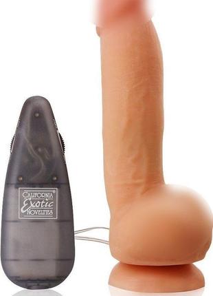 Реалістичний вібратор max vibrating cock balls від california ...