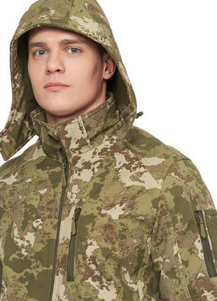 Чоловіча тактична куртка з 6 карманами combat мультикам soft s...5 фото