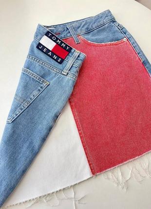 Жіноча джинсова спідниця tommy jeans short denim skirt оригінал