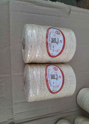 Сизалевий шпагат.діаметр 2 мм вага 1 кг